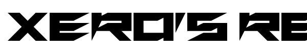 Xero's Retreat font preview